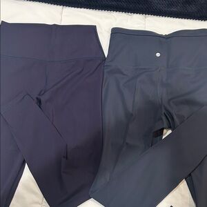 CRZ YOGA Women's Leggings in Navy and Teal